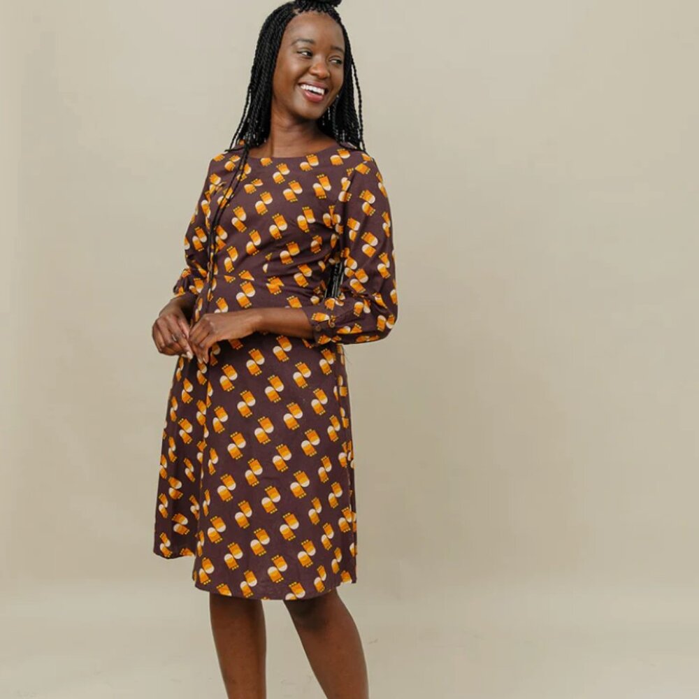 Mata Traders Marseille Long Sleeve Dress NWOT